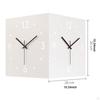 Antique Vintage Ornate European Photo Frame And Double Sided Metal Corner Wall Clock Modern Square
