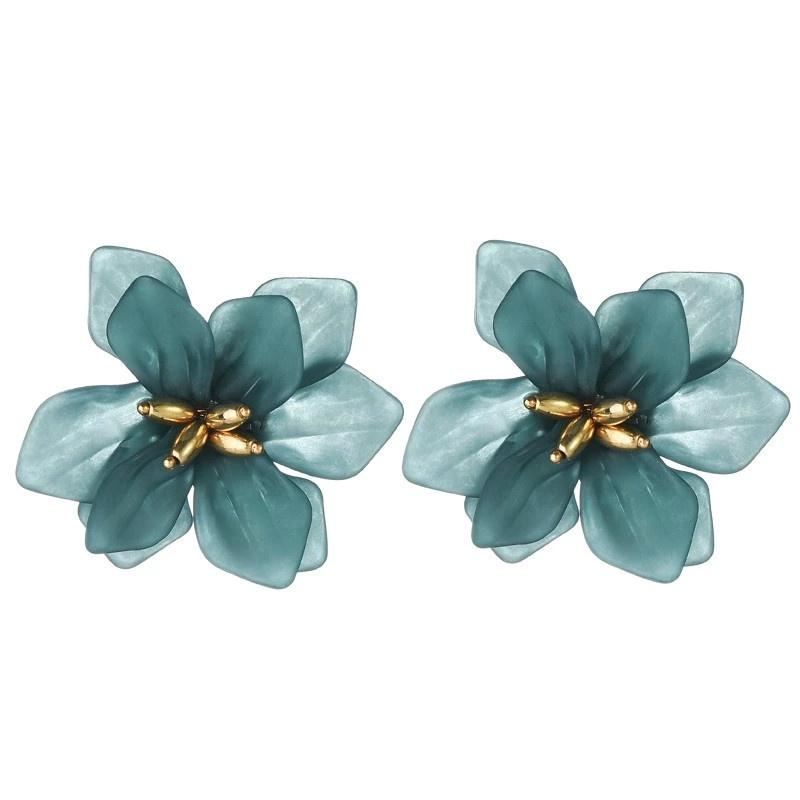 Punk Exaggerated Big-name Acrylic Female Holiday Earrings Korean Summer Water Drop Earrings Statement Jewelry