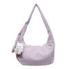 Korean fashion solid color shoulder bag 2026 new large-capacity casual dumpling bag versatile simple girl messenger bag