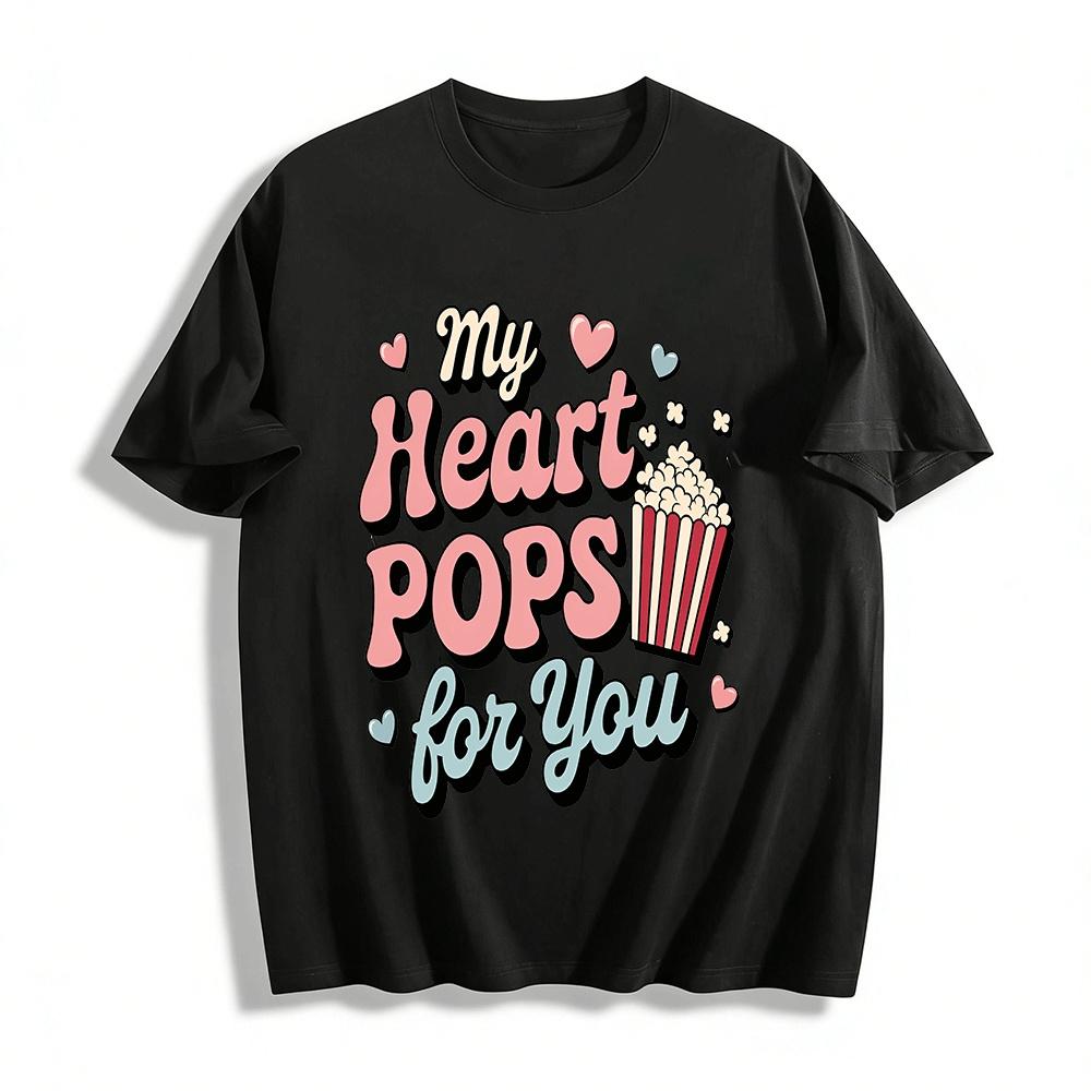 

My Heart Pops For You Pure cotton T-shirt XXS