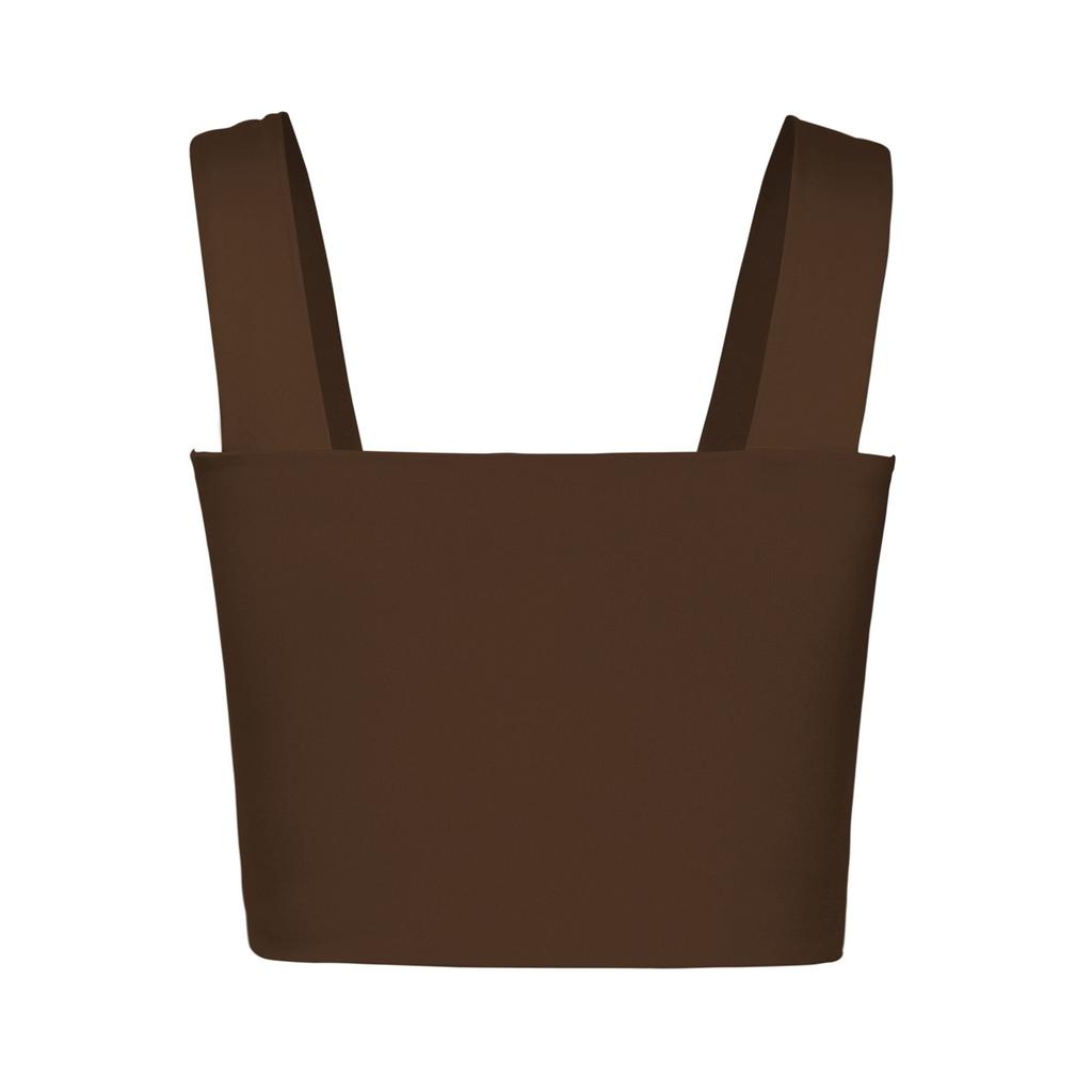 Γυναικεία σέξι αμάνικα φαρδιά λουράκια χωρίς πλάτη Solid Slim Fit Tank Top