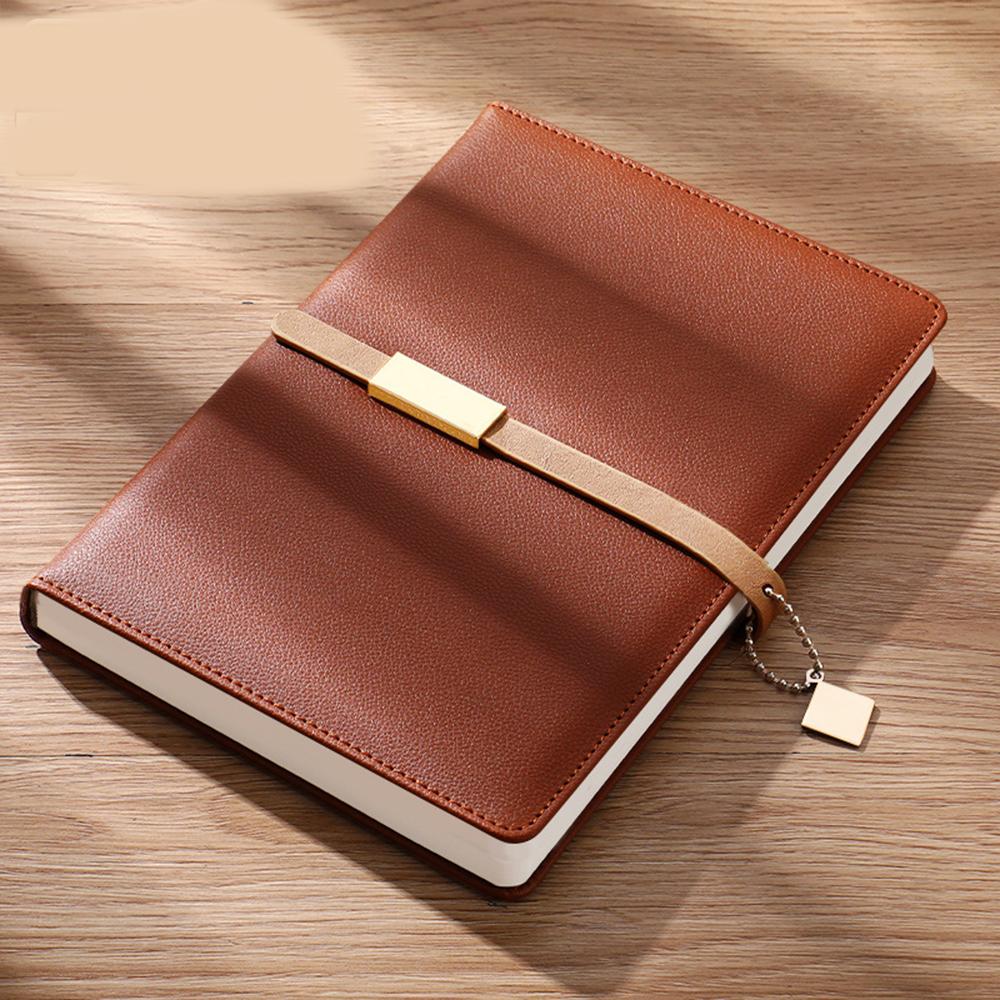 (Logo lze gravírovat) Obchodní zápisník A5 s přezkou, studentský zápisník, zápisník z jednání s dárkovou krabičkou, diář, zápisník předmětů