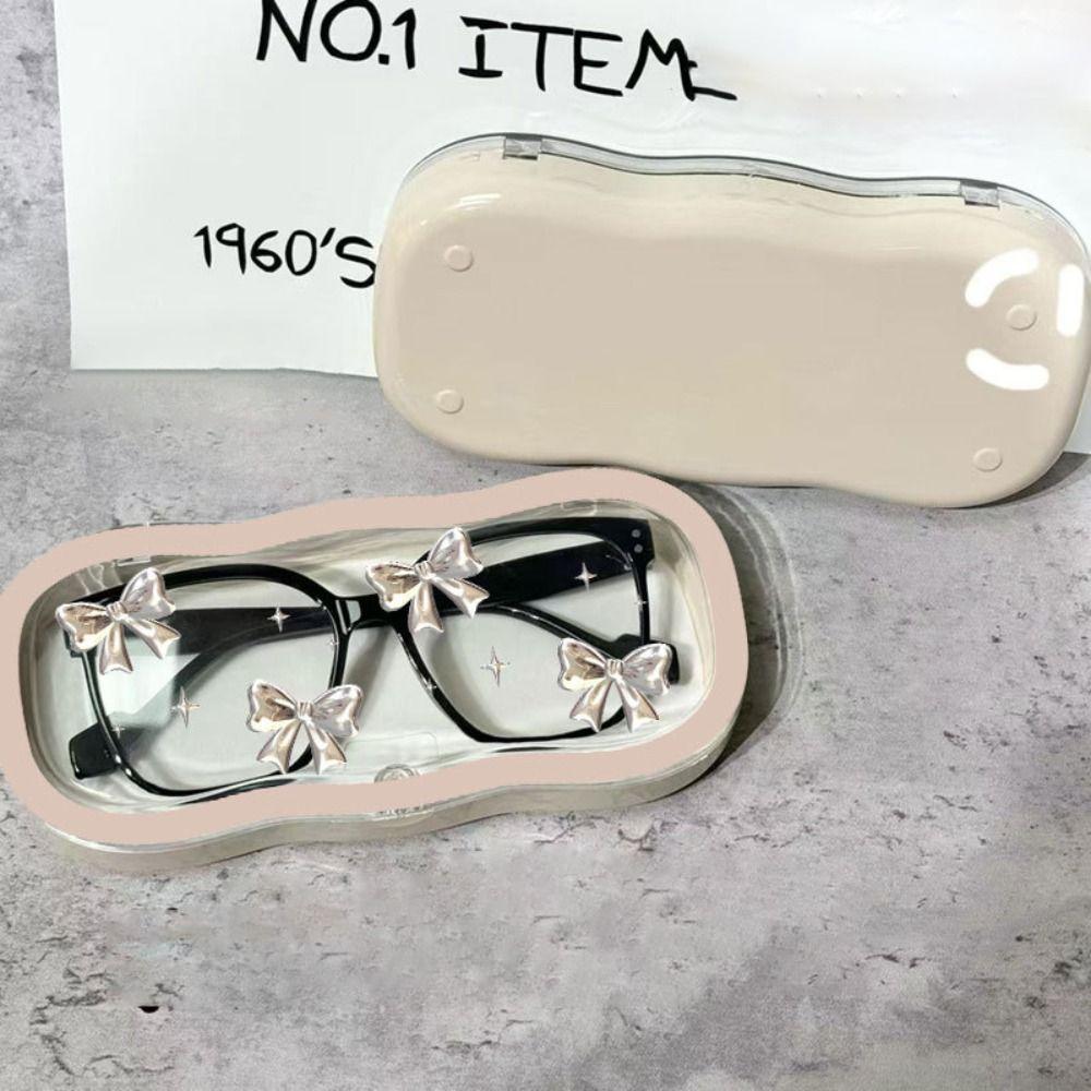 Ins Style Glasses Case Transparent Sunglasses Protective Case Portable Glasses Storage Box Student