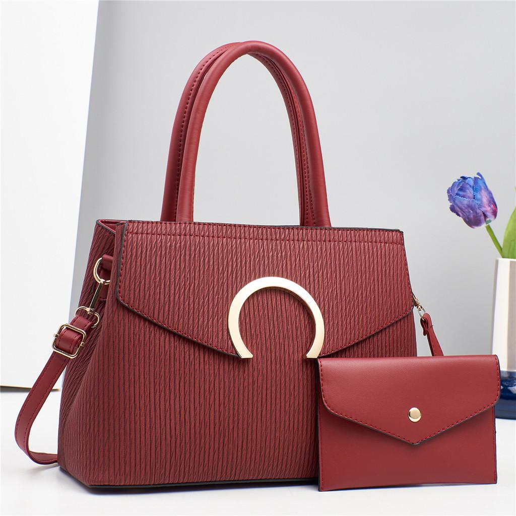 Spacious And Classic Pu Leather Tote Bag For Women Ideal For Outfits Daily