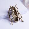 Vintage Green Enamel Beetle Brooch For Women Men Fashion Creative Rhinestone Insect Bettle Animal Buckle Pins Punk Party Jewelry