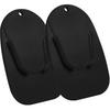 Motorcycle Support Pad Moto Motorcycle Foot Kickstand Support Plate for Preventing Motor Bike Tipping Over (2 PCS Black)