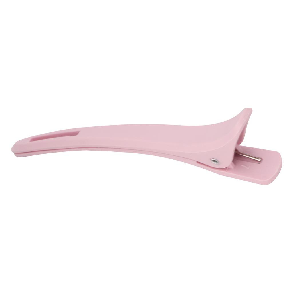 12Pcs Styling Hair Clips Slip Free Pink Duck Bill Clips for Flat Ironing Coloring Blow Drying