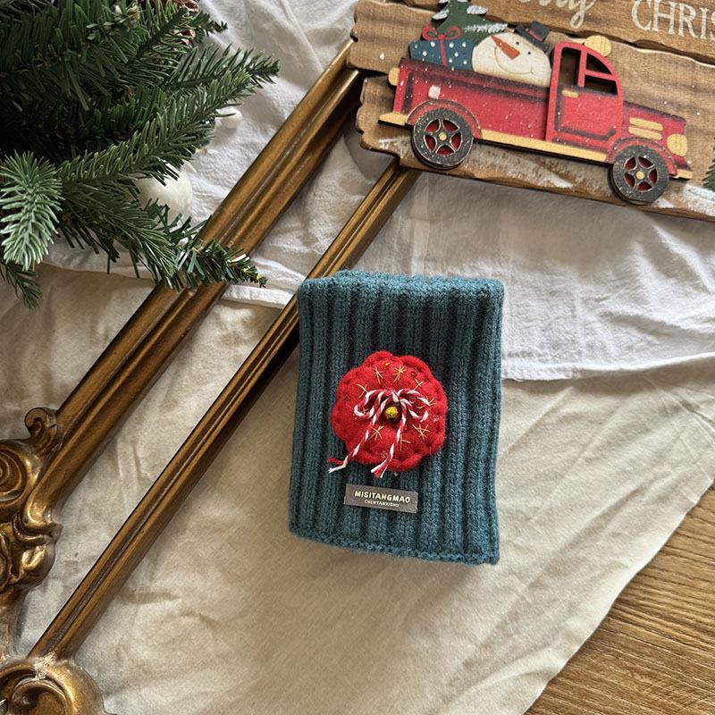 Christmas Red Kids' Knit Scarf & Neck Warmer: Warm & Cute for Boys and Girls