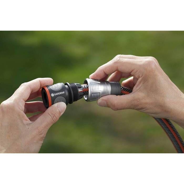 Raccord de tuyau - GARDENA - Premium - Ø int 19mm - Métal-plastique - Arrosage de jardin