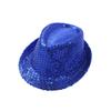 Boys Disco Metallic Glossy Sleeveless Print Patchwork Long Flare Pants Jumpsuit Sequins Fedora Hat