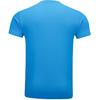 Li Ning Badminton Competition Series Letter V Neck Quick Dry Short Sleeve T Shirt Unisex Tops Sail-Blue AAYU239-3