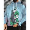 Herren 3D Weihnachtsmann Aufdruck Kapuzenpullover Hoodie Pullover Weihnachten Damen Freizeit Winterkleidung Kostümpartys