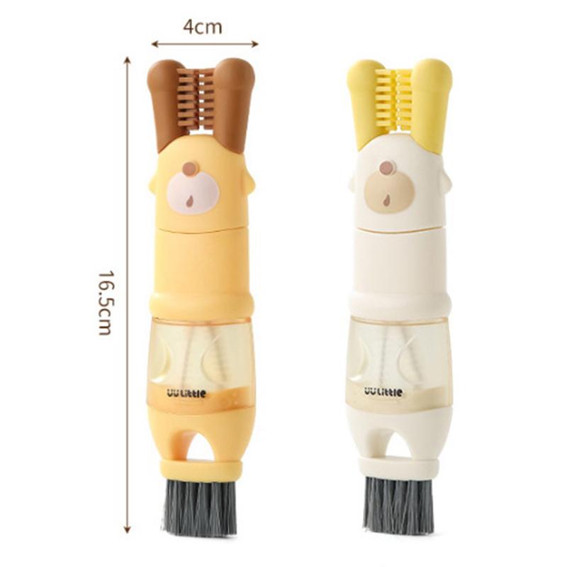 Five-In-One Cup Lid Brush Water Cup Brush Multi-Function Gap Brush Gap Cleaning Special Cup Brush Cleaning Bottle Artifact