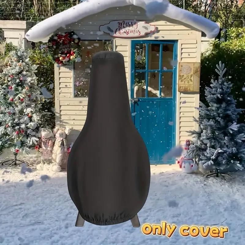 Robuste Outdoor-Kamin- und Feuerstellenabdeckung - Winddichte Oxford-Gewebeheizung mit Kordelzugverschluss, Allwetter-Terrassenheizungsabdeckung