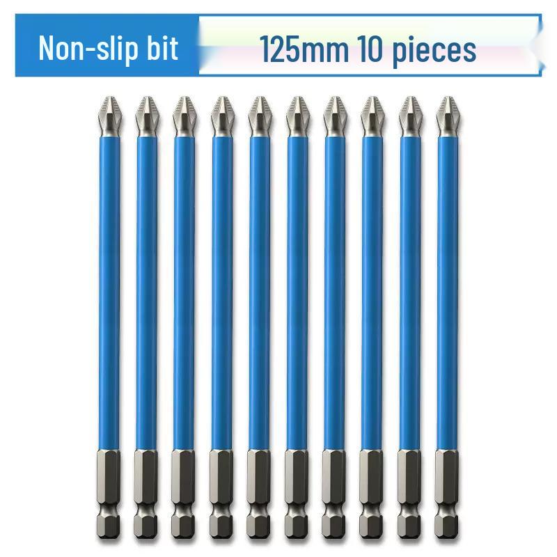 Rutschfestes Magnetisches Bit-Set für Kreuzschlitz- & Torx-Akkuschrauber - Extra Lang & Hohe Härte