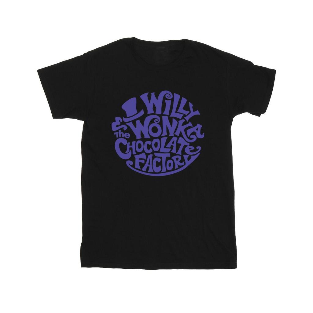 Willy Wonka & The Chocolate Factory Mens Typed Logo T-Shirt