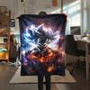Dragon Ball character Print Flannel Blanket High quality Comfortable for All Seasons Home Decor Warmth and Comfort Perfect for Christmas Gifts