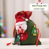 Christmas Eve Gift Tote with Santa, Snowman & Reindeer Design