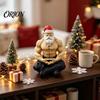 Humorous Christmas Gifts Strong Muscles Santa Claus Ornament, Muscle Lines And Beard Decor, 3D Printed Funny Whimsical Accents Decoration, Durable