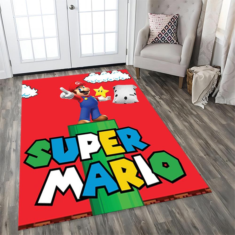Super Mario Adventure for Living Room Rug, Bedroom, Study Room, Hallway Decoration, Perfect for Home Decoration or Holiday Gifts