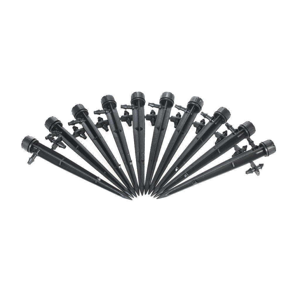 50pcs 360 Degree Adjustable  Drippers Water Flow Irrigation On Stake Emitter Drip System KTY