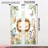 Light Filtering Spring Summer Curtains Cute Lion Elephant Giraffe Zebra Sheer Versatile Fabric Room Decor Perfect Curtain Set Of 2 Made Polyester