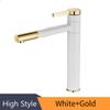 Bathroom Stainless Steel Basin Sink Faucet Cold and Hot Water Tap 360° Swivel Single Handle Household Washbasin Spout