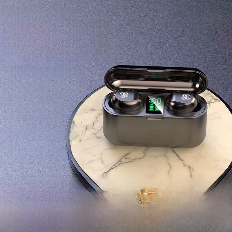 

Беспроводные Bluetooth-наушники с функцией шумоподавления F9: Двойная конструкция наушников-вкладышей для спорта, музыки, игр и производительности с низкой задержкой