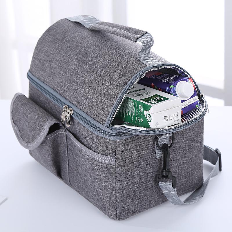 Portable Lunch Bag Thermal Insulated Lunch Box Tote Cooler Bag Bento Pouch Lunch Container School Food Storage Bags