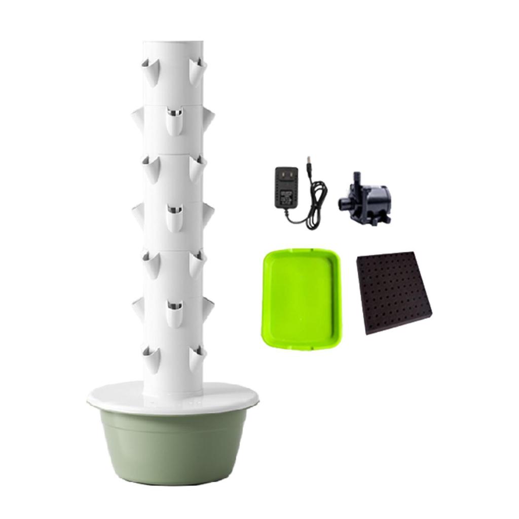 Hydroponics Growing System Hydroponic Tower High Yield Planting Tools Plant Germination Kit Vertical Planter for Strawberries