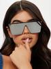 New Trend Big Frame One-piece Lenses European and N Sunglasses Men and Women Personality Fashion Glasses Y2K Sunglasses