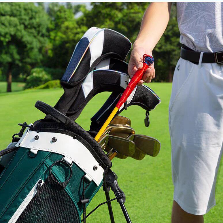 W126 Golf Schwungtrainer: 70CM Haltungs-, Rhythmus- & Übungsstock mit bunten Bändern für den Innenbereich