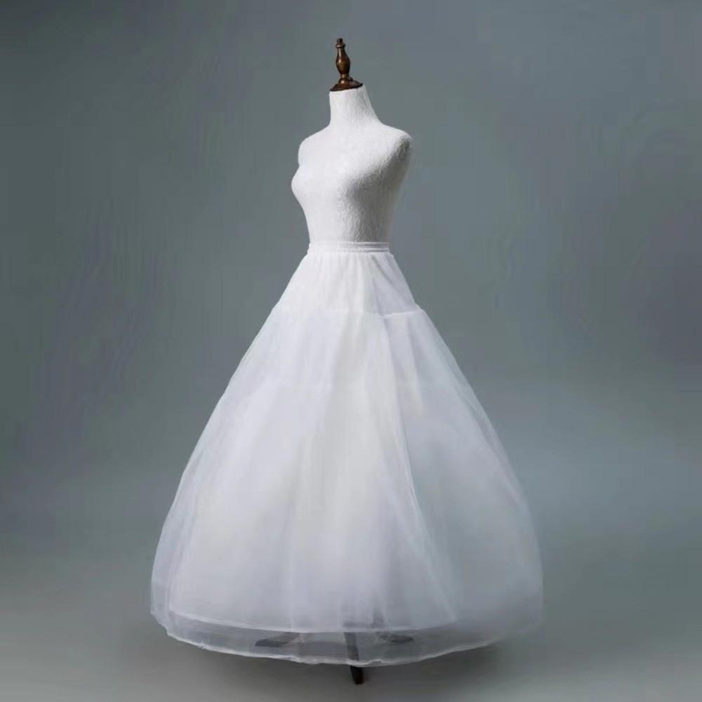 4-Lagen Unterrock Weiß Ballkleid Unterröcke Mode Krinoline Rock Partykleid
