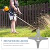 Manganese Steel Metal Grass String Trimmer Head Straight Blade High Performance Garden Tool Parts Durable Alloy Teeth