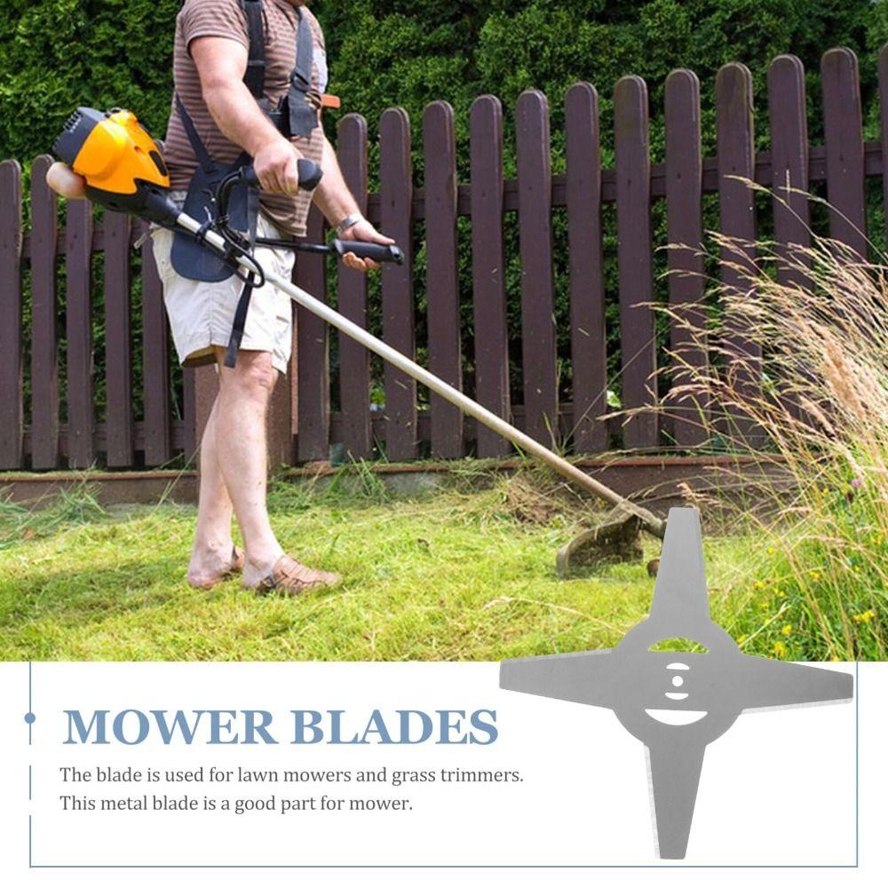 Manganese Steel Metal Grass String Trimmer Head Straight Blade High Performance Garden Tool Parts Durable Alloy Teeth