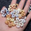 Gradient Hollow Flower Pendant Necklace Y2K Choker Collar Necklace Clavicle Chain Neckband Party Jewelry for Women Girls