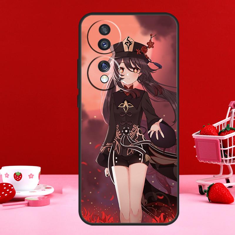 Genshin Impact Hutao For Honor X9b X8b X8a X9a X6a X7a X6 X7 X8 X9 Honor 90 70 50 Magic 5 Lite Magic 6 Pro Case