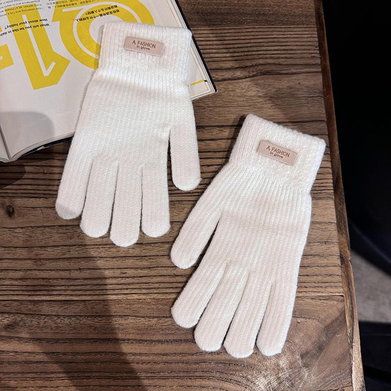 Winter Knit Touchscreen Gloves For Women With Thick Fleece Linings For Cold Weather