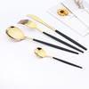 Purple Stainless Steel Cutlery Set 24pc For 6 Flatware Knife Fork Coffee Spoons Tableware Suit Household Kitchen Dinnerware Set