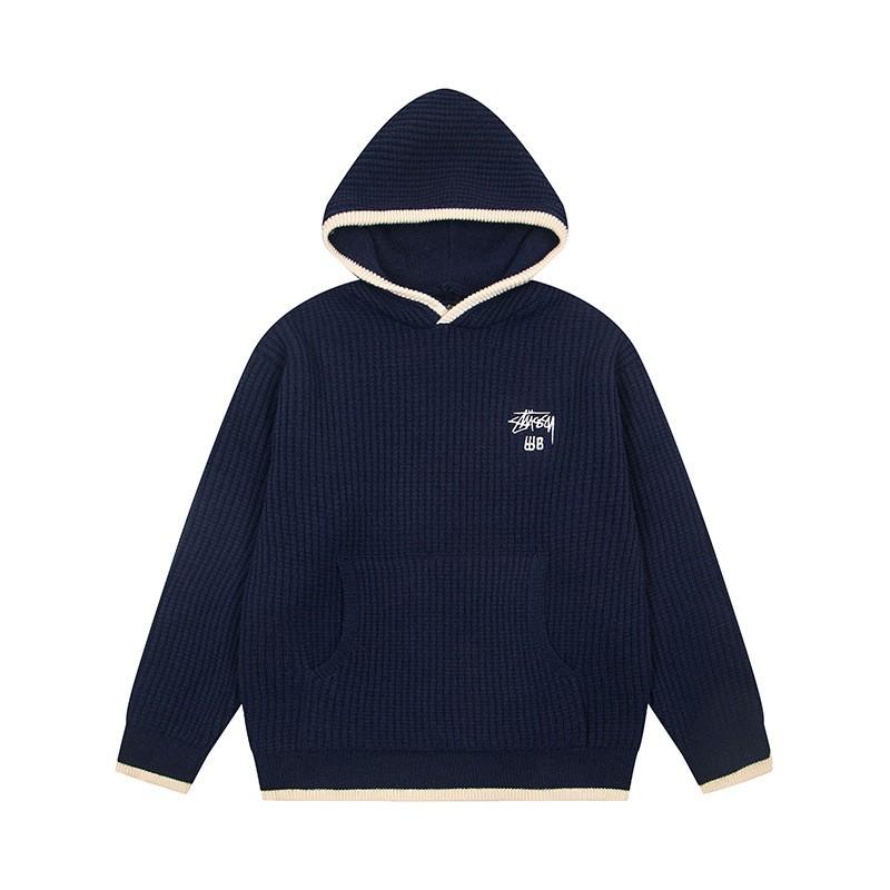 Stu American Style 2026 Collection Waffle Knit Long Sleeve Tee Oversized Washed Raglan Men