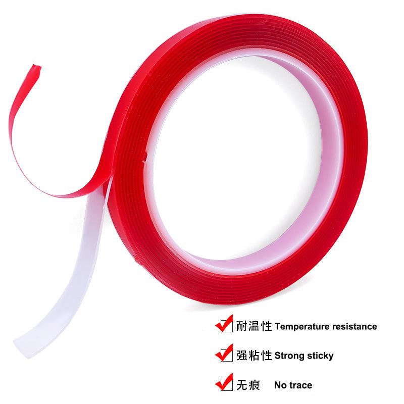 Nail Art Tools Transparent Double-Sided Tape Crystal Adhesive Tape Finished Nail Art Display Strip Double-Sided Non-Marking Display Glue