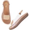 Shoetopia Women'S Girls-Snd-154 Flat Sandal-5 Kids Uk (Girls-Snd-154-Beige)-Eu38
