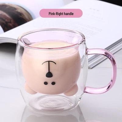 Rosa Bär doppelwandige Glas Tasse