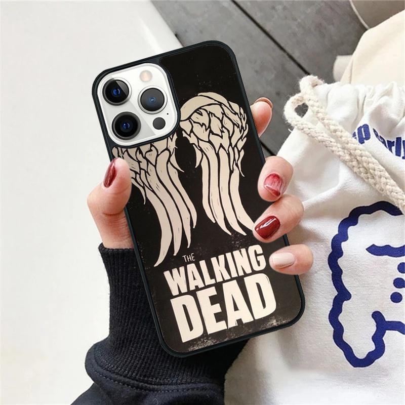 Daryl Dixon Wings Zombie Phone Case For iPhone 17 Air 15 16 Cover  11 13 14 Pro Max 12 Plus Max Fundas