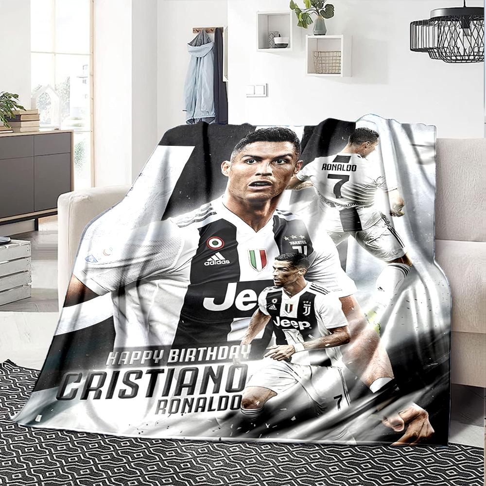 1pc Number 7 Soccer Blanket, Gift, for Men and Women, Soft Blanket, Good for Sofa Bed Couch Travel, Lightweight Flannel Blanket