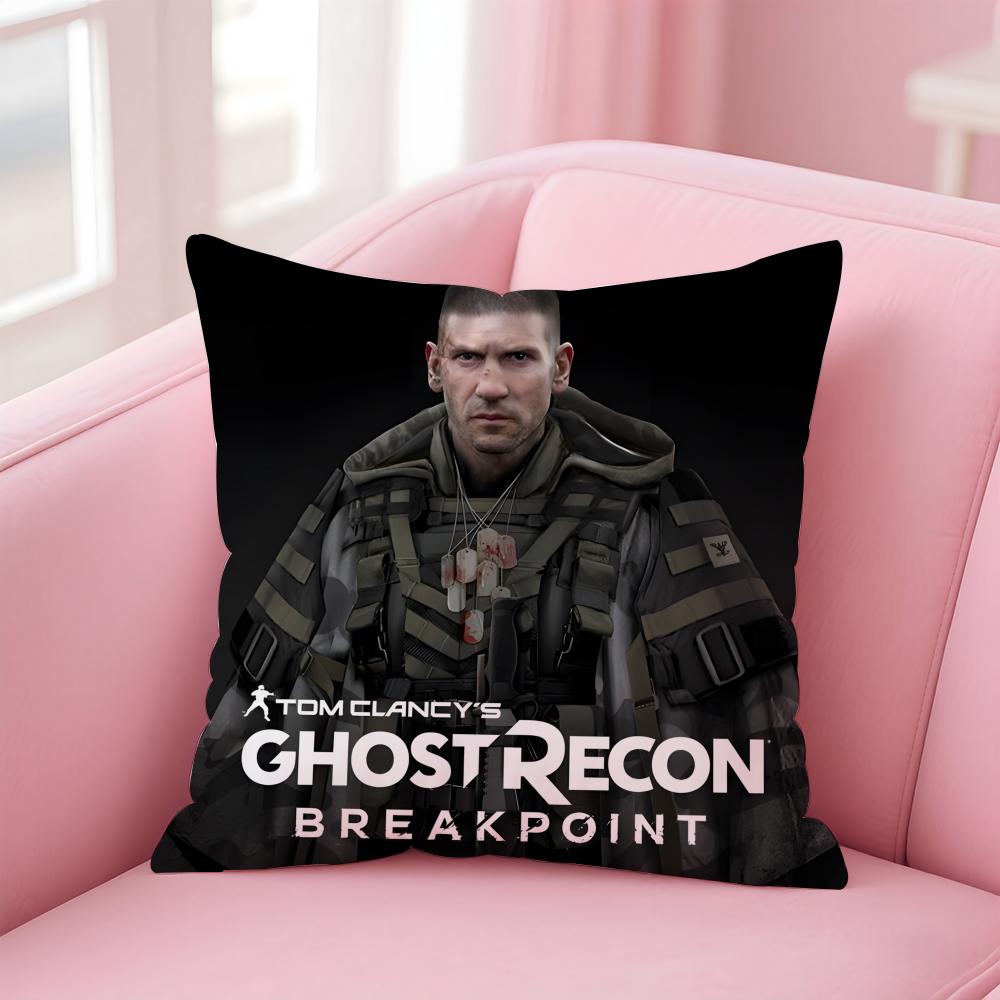 Tom Clancys GhostBreakpoint Cushion Cover Comfortable Reversible Pillow Cover Ideal For Car Sofa Bedroom & Beyond