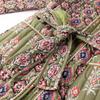 New autumn models, women's clothing, European and American style French design, fashionable and versatile casual style printed cotton-padded jacket