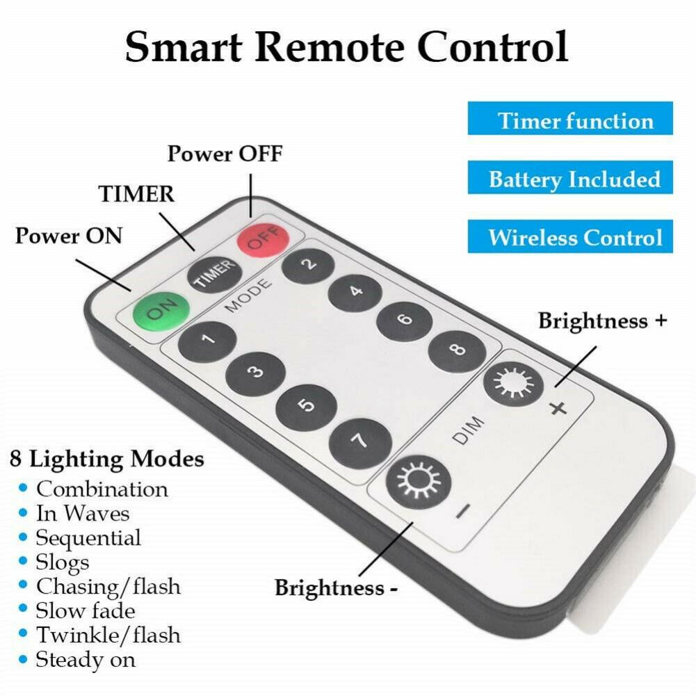 300 LED Curtain Lights String 3M*3M USB Powered Waterproof Twinkle Wall Lights