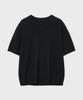NOIRER Boucle V-Neck Half Knit (Black)