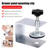 2Pcs Woodworking Jig Cabinet Tool Home Furniture Accessories Steel Drawer Front Installation Clamps Drawer Panel Clips Hand Tool